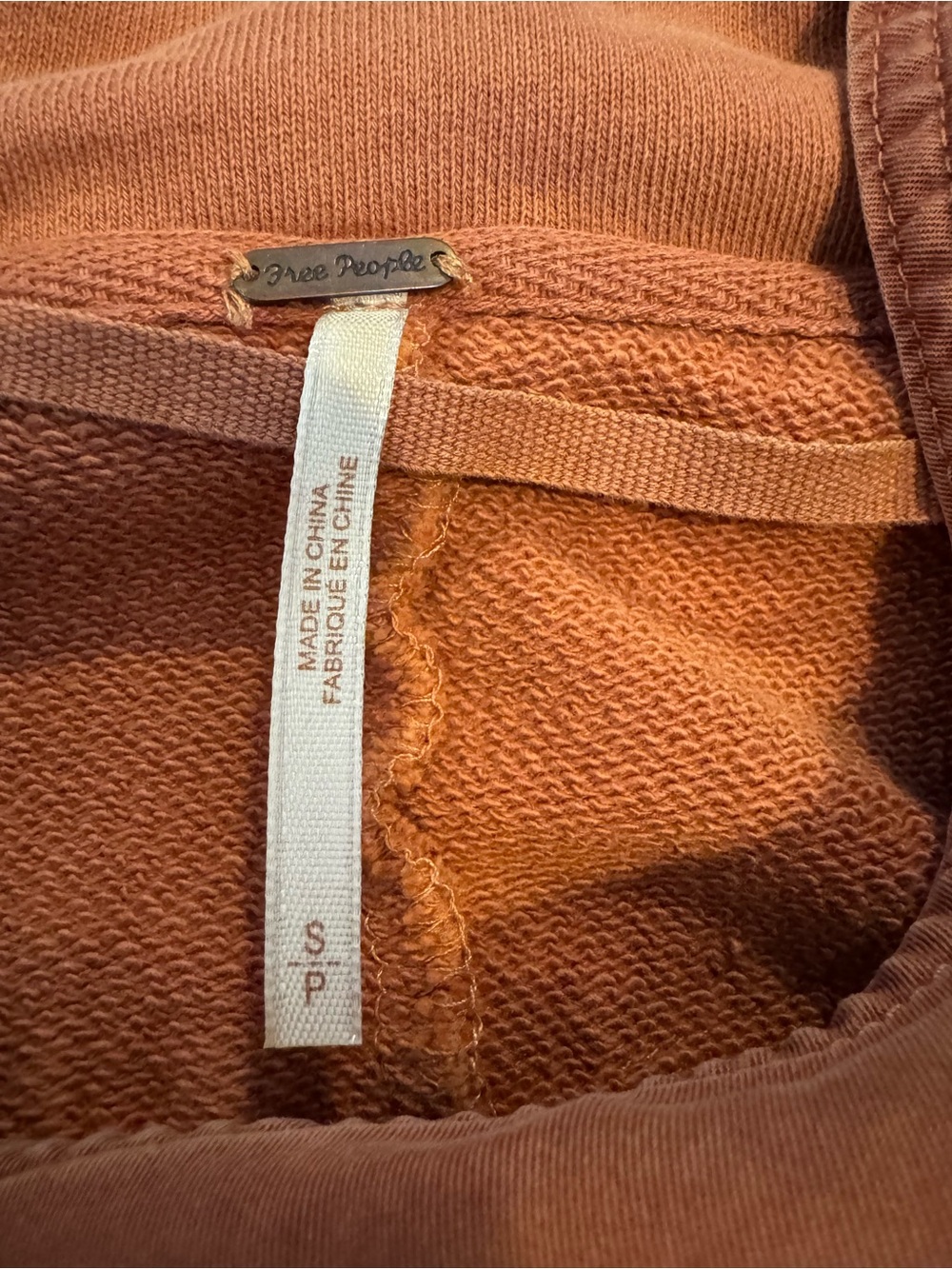 Free People Hooded Zip-Front Bomber Jacket in Rust - Picture 2 of 9